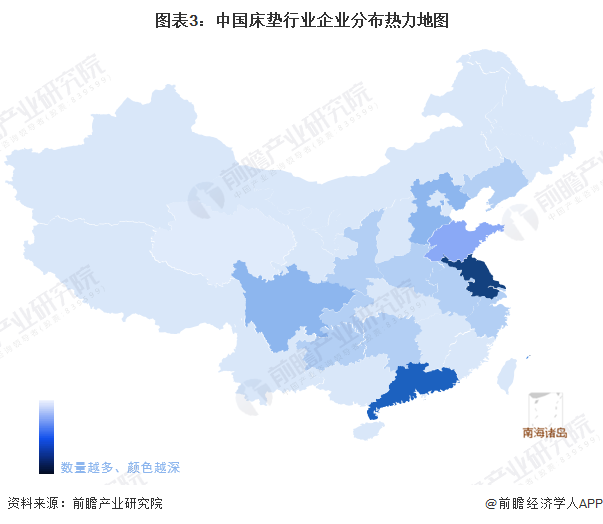 【干货】2022年中国床垫行业产业链全景梳理及区域热力地图(图3)