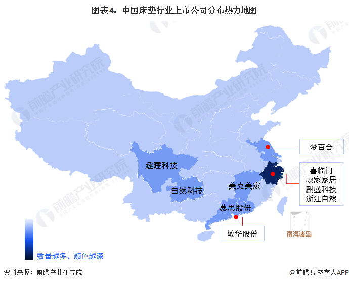 【干货】2022年中国床垫行业产业链全景梳理及区域热力地图(图4)